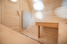 Lade das Bild in den Galerie-Viewer, Fasssauna Tannengrün 2,16 m