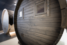 Lade das Bild in den Galerie-Viewer, Fasssauna Tannengrün 2,16 m