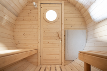 Lade das Bild in den Galerie-Viewer, Fasssauna Tannengrün 2,16 m